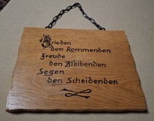 Wanddeko holz schriftzug gebraucht kaufen  Konz
