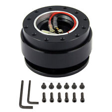 Volante preto completo universal adaptador cubo liberação rápida kit Snap Off Boss, usado comprar usado  Enviando para Brazil