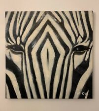Quadro zebra dipinto usato  Roma