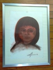 Disegno carboncino viso usato  Lecco