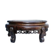 Usado, 7.5" Chinese Brown Wood Round Table Top Stand Display Easel Silver Line ws129E comprar usado  Enviando para Brazil