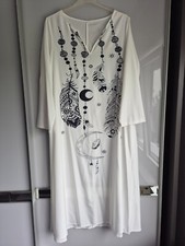 Kleid strandkleid weiß gebraucht kaufen  Leverkusen