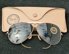 Nunca usado vintage 62mm Ray-Ban Bausch & Lomb atirador aviador ouro 1/30 10K GO comprar usado  Enviando para Brazil