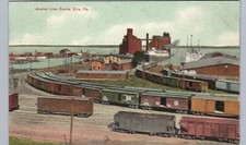 JARDIM DE TREM c1910 eria pa cartão postal antigo original linha âncora docas ferrovia comprar usado  Enviando para Brazil