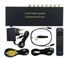 Usado, Placa de som coaxial fibra óptica RH-688X 5.1CH decodificador de áudio Bluetooth 5.0 HDMI comprar usado  Enviando para Brazil