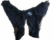 Black lace crotchless for sale  CHESTERFIELD