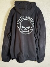 Jaqueta masculina Harley Davidson XL preta reflexiva Willie G caveira com capuz lã comprar usado  Enviando para Brazil