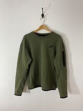 Męska zielona/khaki Nike Tech Fleece Okrągły dekolt Bluza Bawełna Długi rękaw Boxy M, używany na sprzedaż  PL