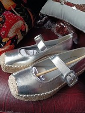 Topshop silver shoes for sale  BRIDGWATER
