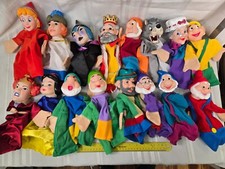 16 marionetas de mano Disney Blancanieves siete enanitos capucha roja lobo malo segunda mano  Embacar hacia Mexico