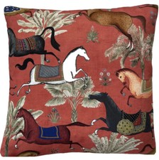 Horses cushion cover for sale  MITCHAM