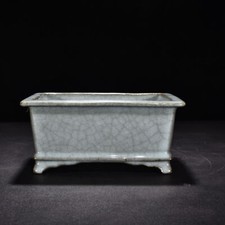 Pote quadrado marcado forno guan porcelana antiga herança 7,5" porcelana canção dinastia, usado comprar usado  Enviando para Brazil
