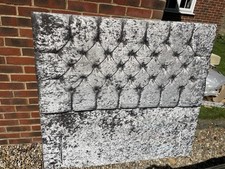 Crushed velvet headboard for sale  LONGFIELD