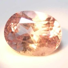 EXCELENTE GEMA DE DIÁSPORO COR ROSA CHAMPANHE PERU NATURAL - CORTE OVAL, usado comprar usado  Enviando para Brazil
