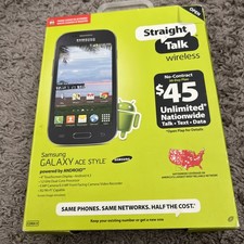 Novo Straight Talk Samsung Galaxy Estilo Ace Celular Android Tela Sensível Ao Toque comprar usado  Enviando para Brazil