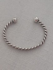 Silver twist torque for sale  SOUTHSEA