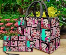 Bolsa de mão de couro personalizada Betty Boop, bolsa de couro Disney, presente mulher comprar usado  Enviando para Brazil