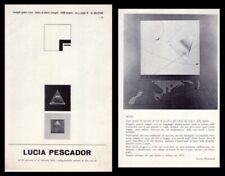 Brochure lucia pescador usato  Milano