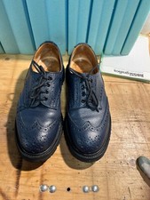 Tricker blù pelle usato  Cassano d'Adda