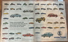 1968 2 páginas impressão anúncio mais pessoas passeio em pneus Goodyear - Willys Jeep - Falcon comprar usado  Enviando para Brazil