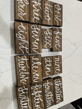Wooden table numbers for sale  Sparta