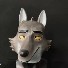 Fantasia cosplay Halloween The BAD GUYS Mr.Wolf máscara de látex adereços de vestir filme comprar usado  Enviando para Brazil
