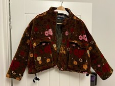 Brown cropped coat for sale  LONDON
