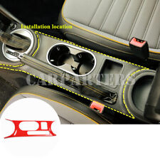 Para VW Beetle vermelho interior centro console porta copo de água acabamento capa 2012-2019, usado comprar usado  Enviando para Brazil