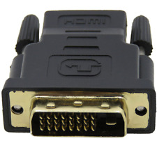 Conector adaptador DVI-D macho para HDMI fêmea 24+1 25 pinos banhado a ouro para HDTV DVD comprar usado  Enviando para Brazil
