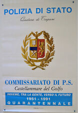 Manifesto polizia stato usato  Castellammare del Golfo