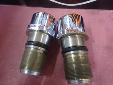 Harley Davidson FX's XL's ESCOLHA de Rpl TAMPAS DE TUBO DE GARFO CROMADO SEM VENTILAÇÃO OU VENTILADAS comprar usado  Enviando para Brazil