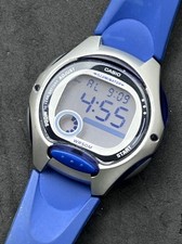 Vintage Novo CASIO LW200 (2672) Relógio Digital Feminino 34mm Pulseira de Prata Azul comprar usado  Enviando para Brazil
