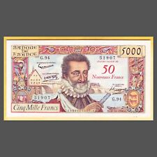 Billet français 5000 d'occasion  Carcassonne
