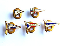 Lot Insignes Badges Yacht & Sailing Club Flags, Marine Nautical Flags Drapeaux comprar usado  Enviando para Brazil