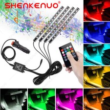 Faixa de luz LED RGB para carros iluminação interna interior controle de música cor brilhante comprar usado  Enviando para Brazil