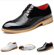 Vestido masculino formal negócios lazer sapatos casamento oxfords brilhante biqueira pontuda festa , usado comprar usado  Enviando para Brazil