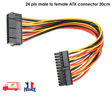 Connecteur ATX 24 broches mâle à femelle pour PC C26 interne de 30cm comprar usado  Enviando para Brazil