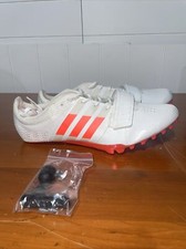 Sapato Adidas Adizero M/S Track & Field Spikes Branco Laranja Tamanho 12.5 comprar usado  Enviando para Brazil