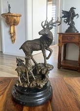Bronzefigur hirsch geweih gebraucht kaufen  Berlin