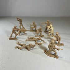 Lote de 10 bonecos militares dos EUA soldados de brinquedo masculinos de plástico marrom bronzeado vintage do exército comprar usado  Enviando para Brazil