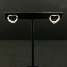 TIFFANY&CO. Brincos perfurados de argola de coração aberto prata 925/2BC2550 comprar usado  Enviando para Brazil