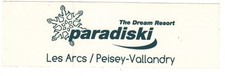 Autocollant paradiski arcs d'occasion  Riedisheim