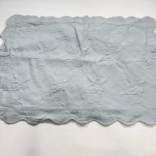 bloomingdales farsa azul acolchoada matelassê floral algodão recortado portugal comprar usado  Enviando para Brazil