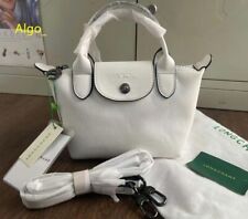 Usado, Longchamp Le Pliage Cuir XS Mini Bolsa de Ombro de Couro Saída Branca NOVA #JAB comprar usado  Enviando para Brazil