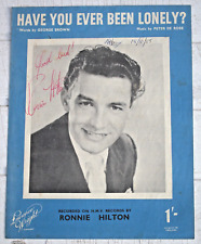 Signed ronnie hilton for sale  UK