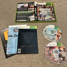 Grand Theft Auto V GTA 5 Xbox 360 completo na caixa com mapa manual comprar usado  Enviando para Brazil