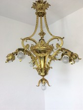Französischer Antique Empire Louis Philippe XV XVI Chandelier in Bronze Doré1890 comprar usado  Enviando para Brazil