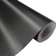 PELLICOLA CARBONIO 30X150 CM Black Carbon Fiber Vinyl Film Wrap 3D usato  Italia