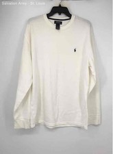Camiseta Polo Ralph Lauren Masculina Branca Algodão Manga Longa Térmica Tamanho 2XL comprar usado  Enviando para Brazil
