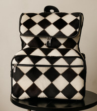 Mochila Piel Vaca Original Cuero con Pelo Pañal y Bolsa de Viaje segunda mano  Embacar hacia Mexico